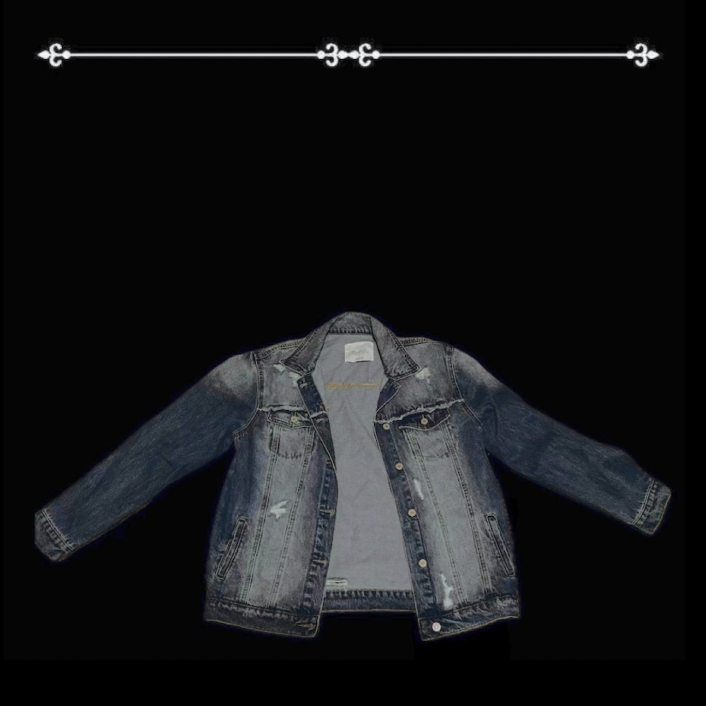 KanCan Distressed Blue Jean Jacket